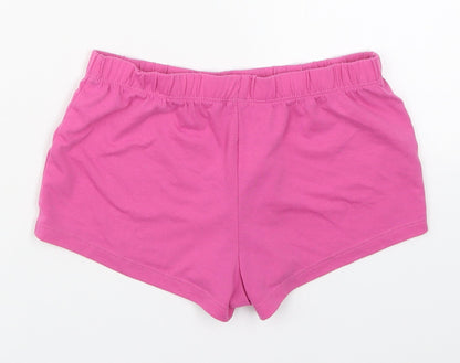 Ping Pop Girls Pink  Polyester Sweat Shorts Size 8 Years  Regular  - Sleep Shorts