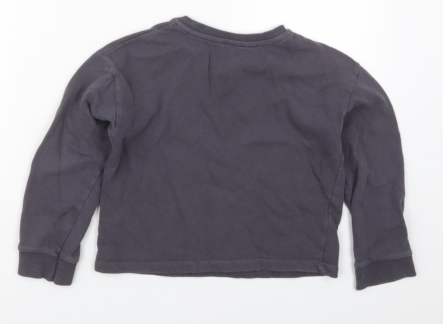 George Girls Grey  Cotton Pullover Sweatshirt Size 8-9 Years  Pullover - Los Angeles