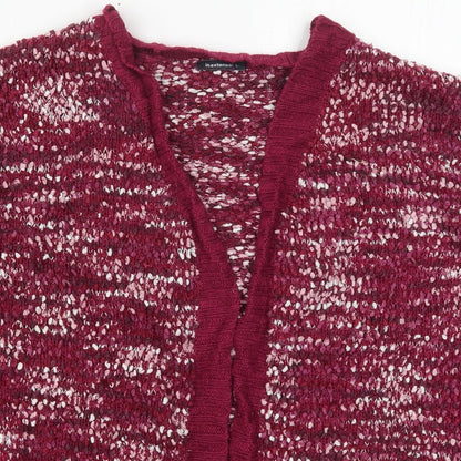 In Extenso Womens Pink V-Neck  Acrylic Cardigan Jumper Size L