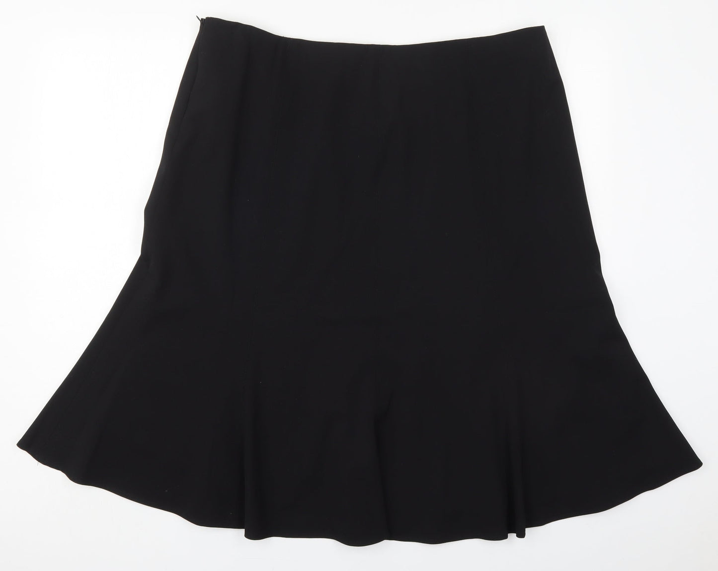 Artigiano Womens Black  Polyester Swing Skirt Size 22   Zip