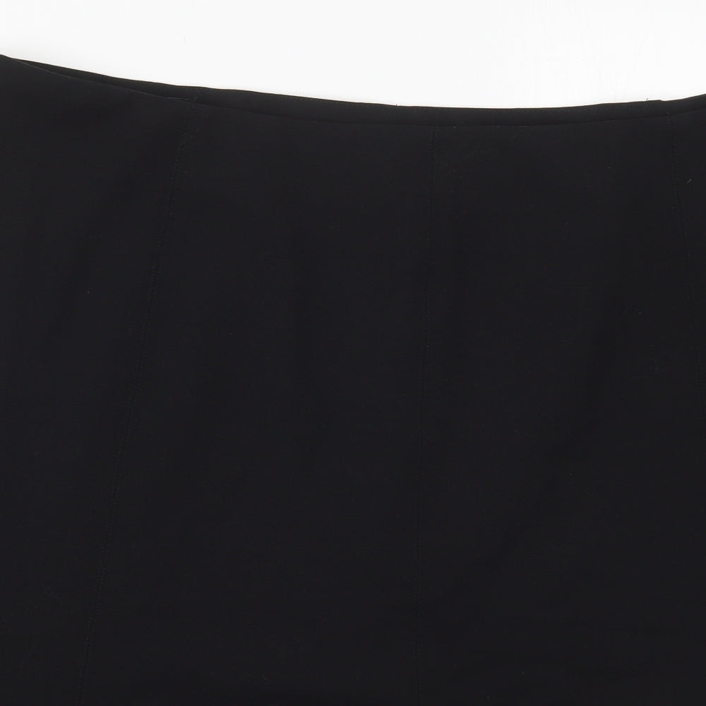 Artigiano Womens Black  Polyester Swing Skirt Size 22   Zip