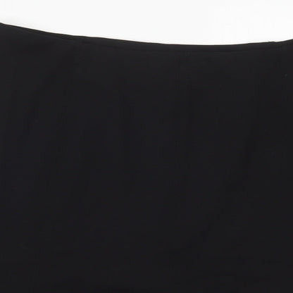 Artigiano Womens Black  Polyester Swing Skirt Size 22   Zip