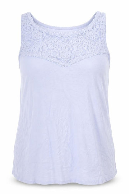 Womens UK Size M H&M Blue Basic Tank