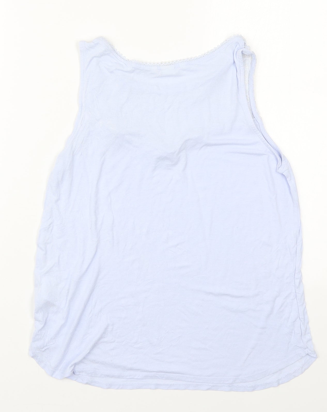 Womens UK Size M H&M Blue Basic Tank