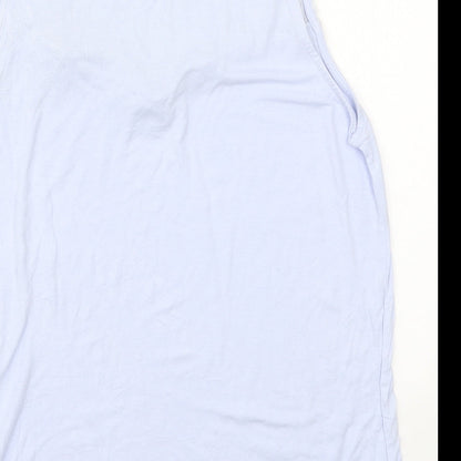 Womens UK Size M H&M Blue Basic Tank