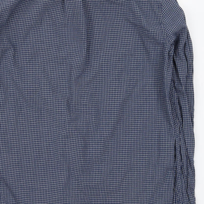 Mens UK Size M John Lewis Blue  Button-Up Long Sleeve Casual Shirt