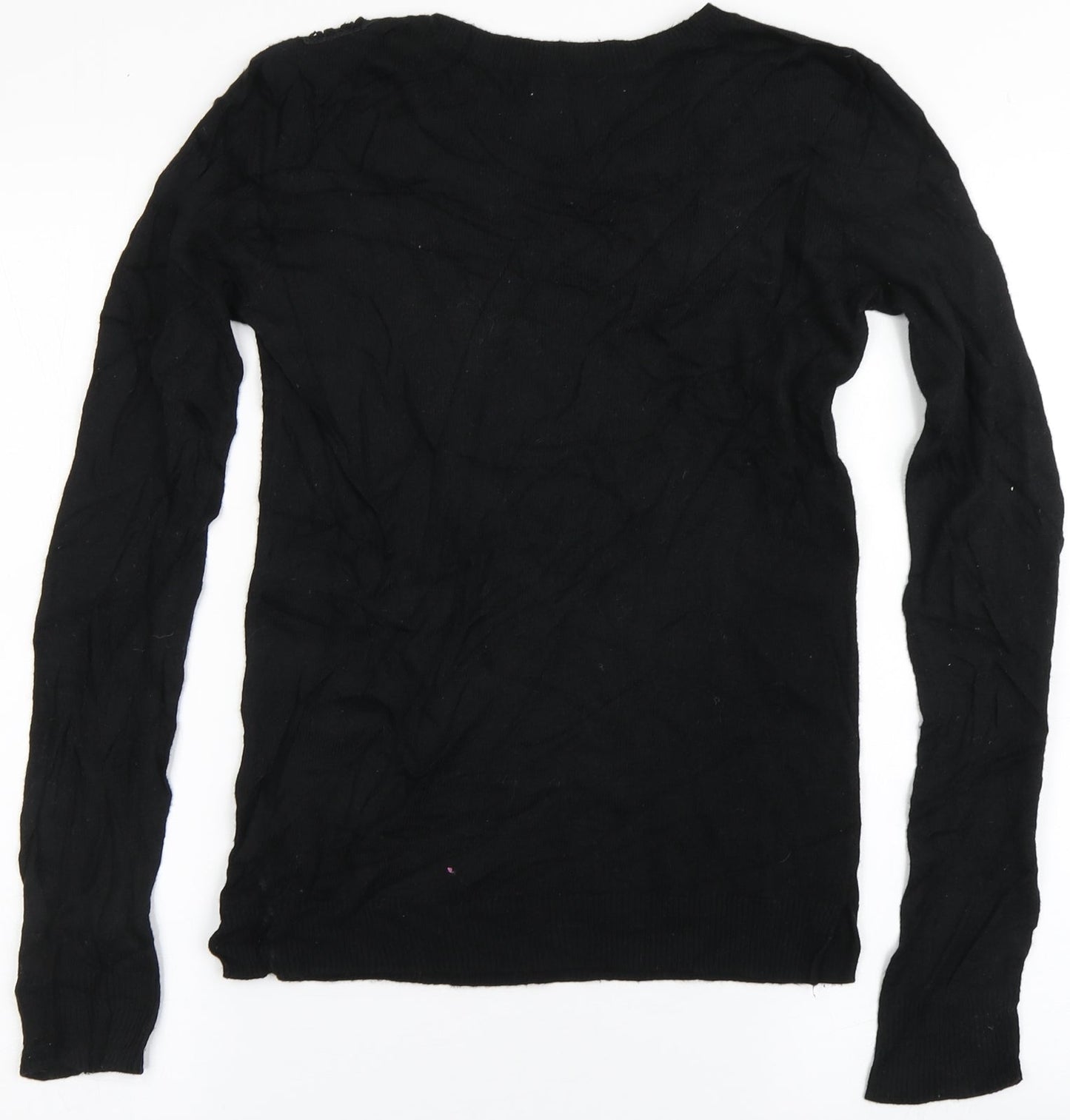 Womens UK Size XS Oasis Black Pullover Jumper