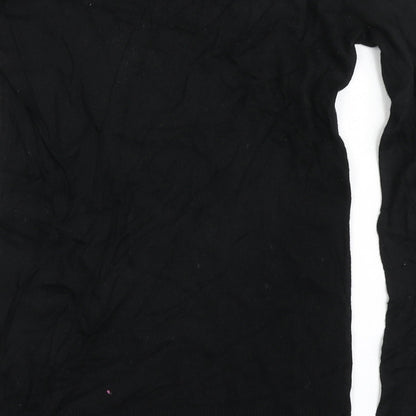 Womens UK Size XS Oasis Black Pullover Jumper