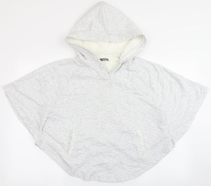 Womens UK Size S Marks and Spencer Grey Cape Hoodie