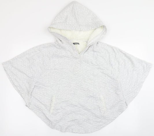 Womens UK Size S Marks and Spencer Grey Cape Hoodie