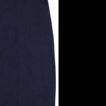 Boohoo Womens Blue  Polyester Bodycon  Size 8  Off the Shoulder