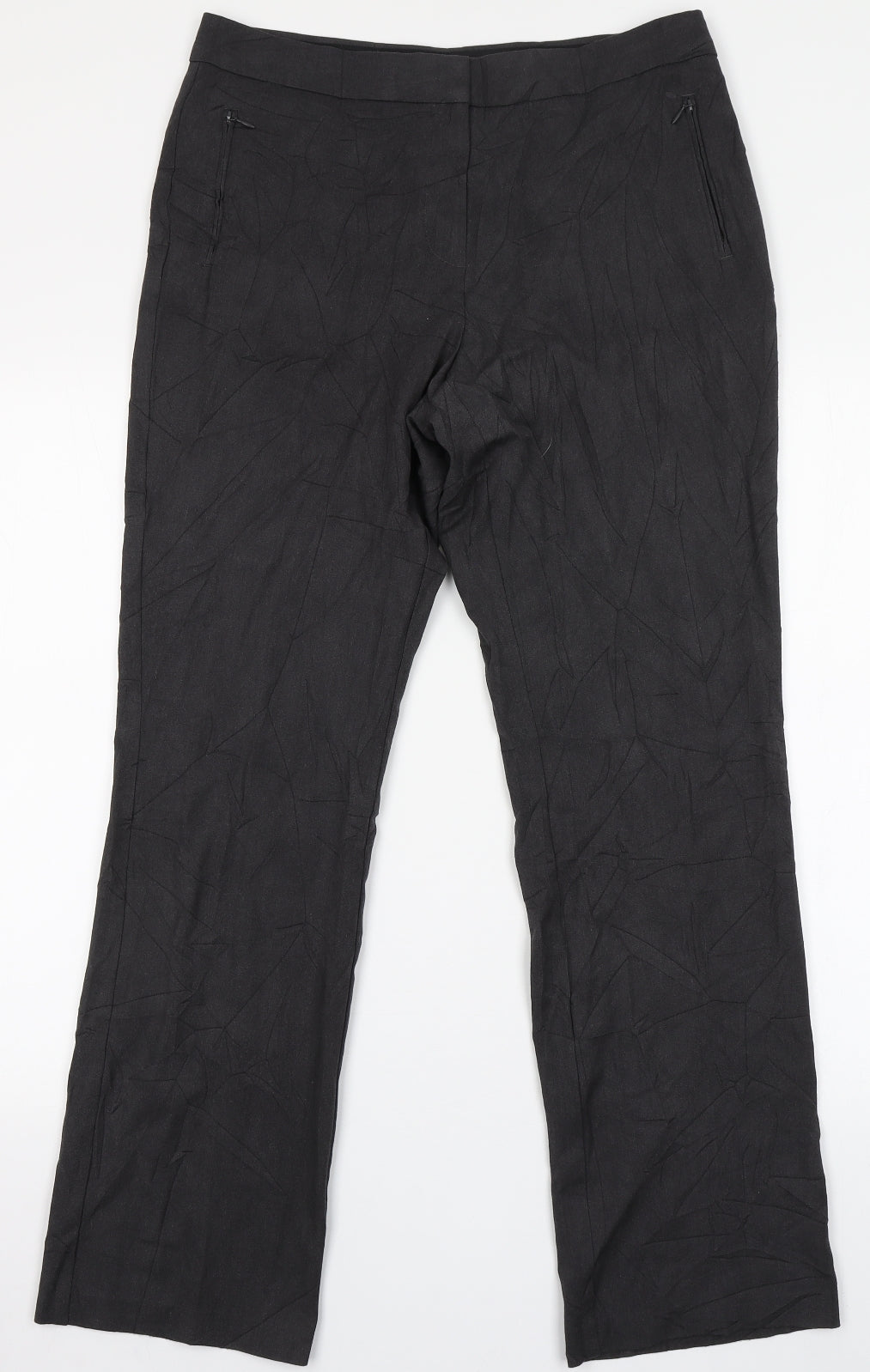 Womens UK Size 12 Marks and Spencer Regular Fit  Grey Trousers