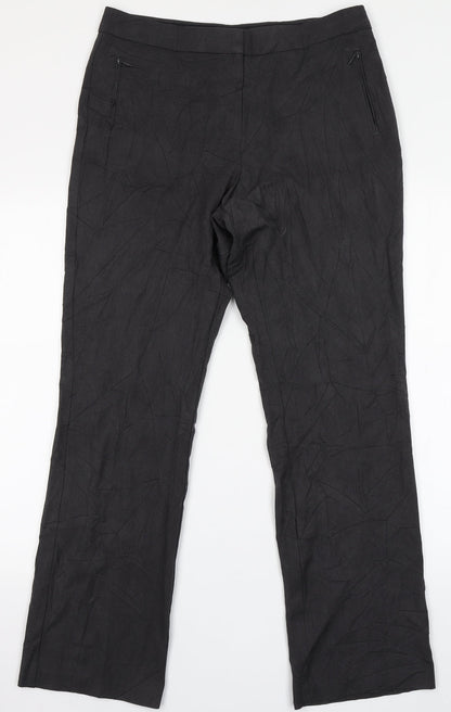 Womens UK Size 12 Marks and Spencer Regular Fit  Grey Trousers