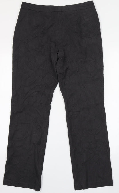 Womens UK Size 12 Marks and Spencer Regular Fit  Grey Trousers
