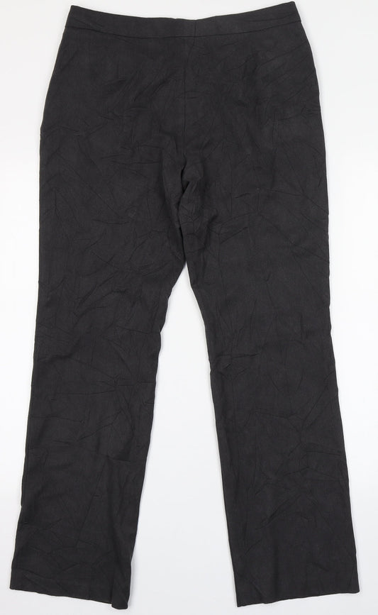 Womens UK Size 12 Marks and Spencer Regular Fit  Grey Trousers