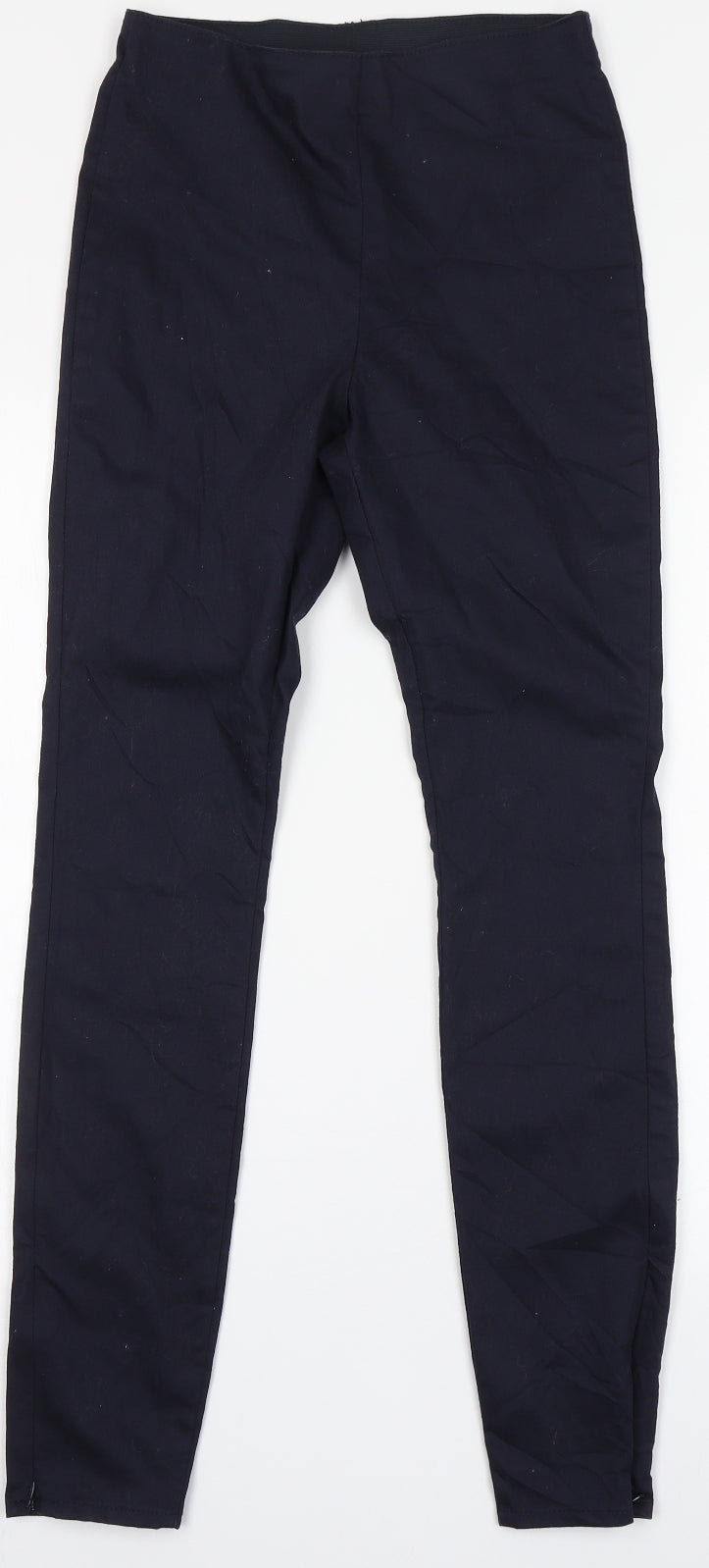 Womens UK Size 4 Divided Regular Fit  Blue Trousers