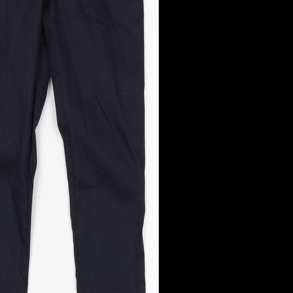 Womens UK Size 4 Divided Regular Fit  Blue Trousers
