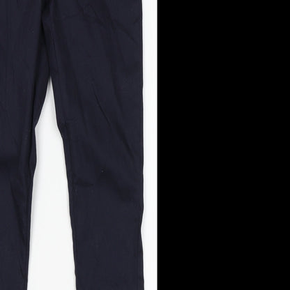 Womens UK Size 4 Divided Regular Fit  Blue Trousers