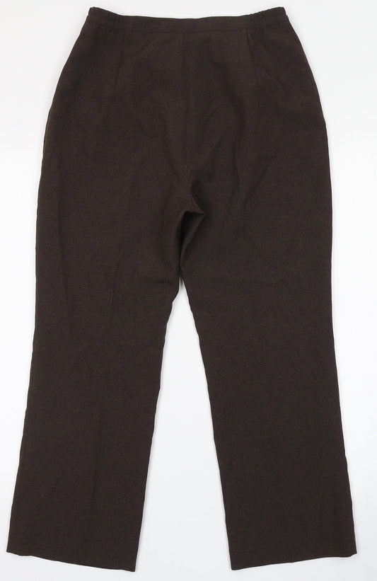Womens UK Size 10 Berkertex Regular Fit  Brown Trousers