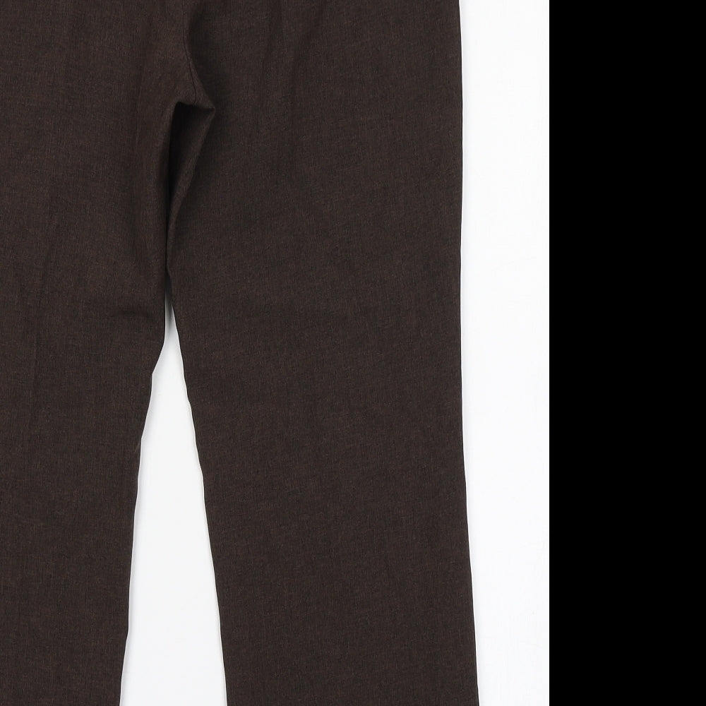 Womens UK Size 10 Berkertex Regular Fit  Brown Trousers