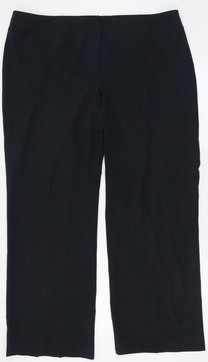 Autonomy Womens Blue  Polyester Trousers  Size 18 L31 in Regular Button