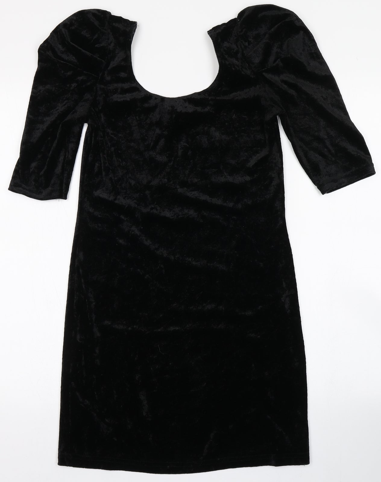 Divided Womens Black  Polyester Bodycon  Size 8  Round Neck