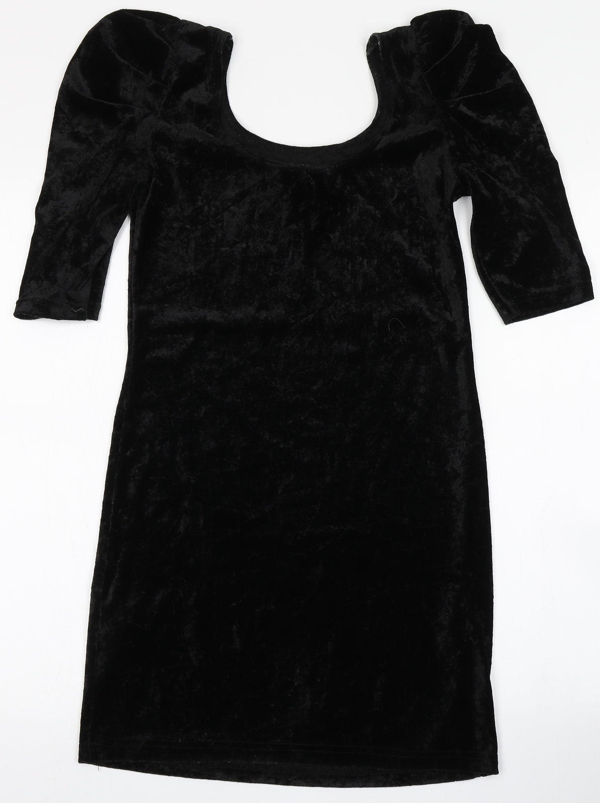 Divided Womens Black  Polyester Bodycon  Size 8  Round Neck