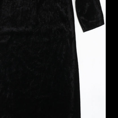 Divided Womens Black  Polyester Bodycon  Size 8  Round Neck