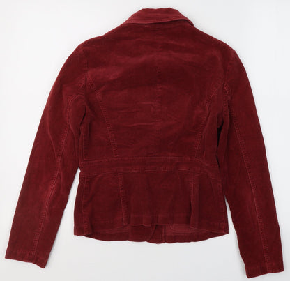 B. Moss Womens Red   Jacket Blazer Size 4
