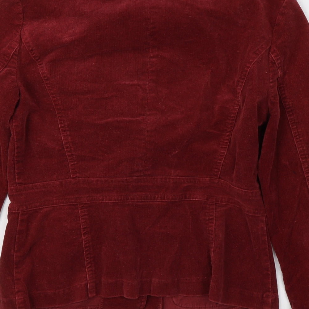 B. Moss Womens Red   Jacket Blazer Size 4