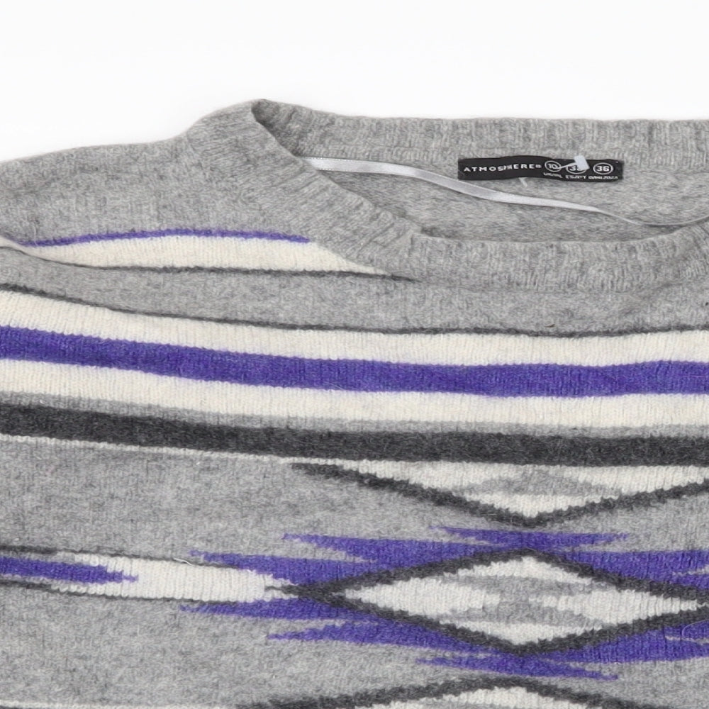 Womens UK Size 10 Atmosphere Grey Pullover Jumper