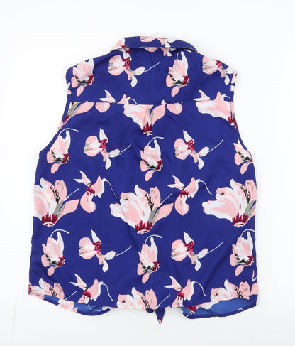 Womens UK Size M Brave Soul Blue Basic Blouse