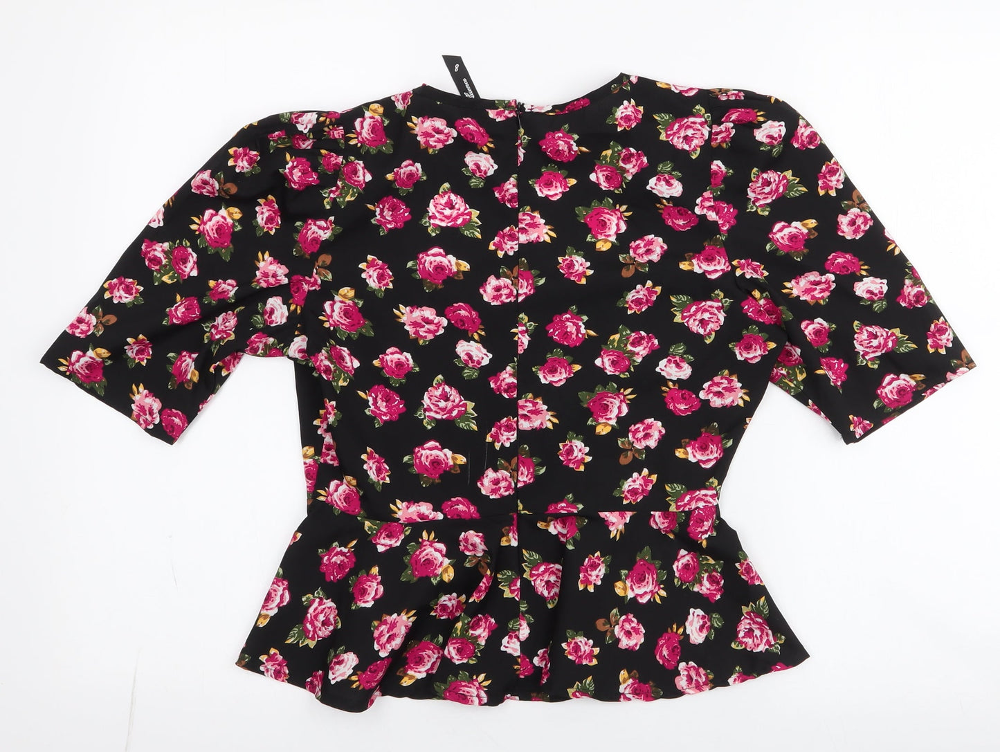 influence Womens Multicoloured Floral Polyester Basic Blouse Size 8 Square Neck