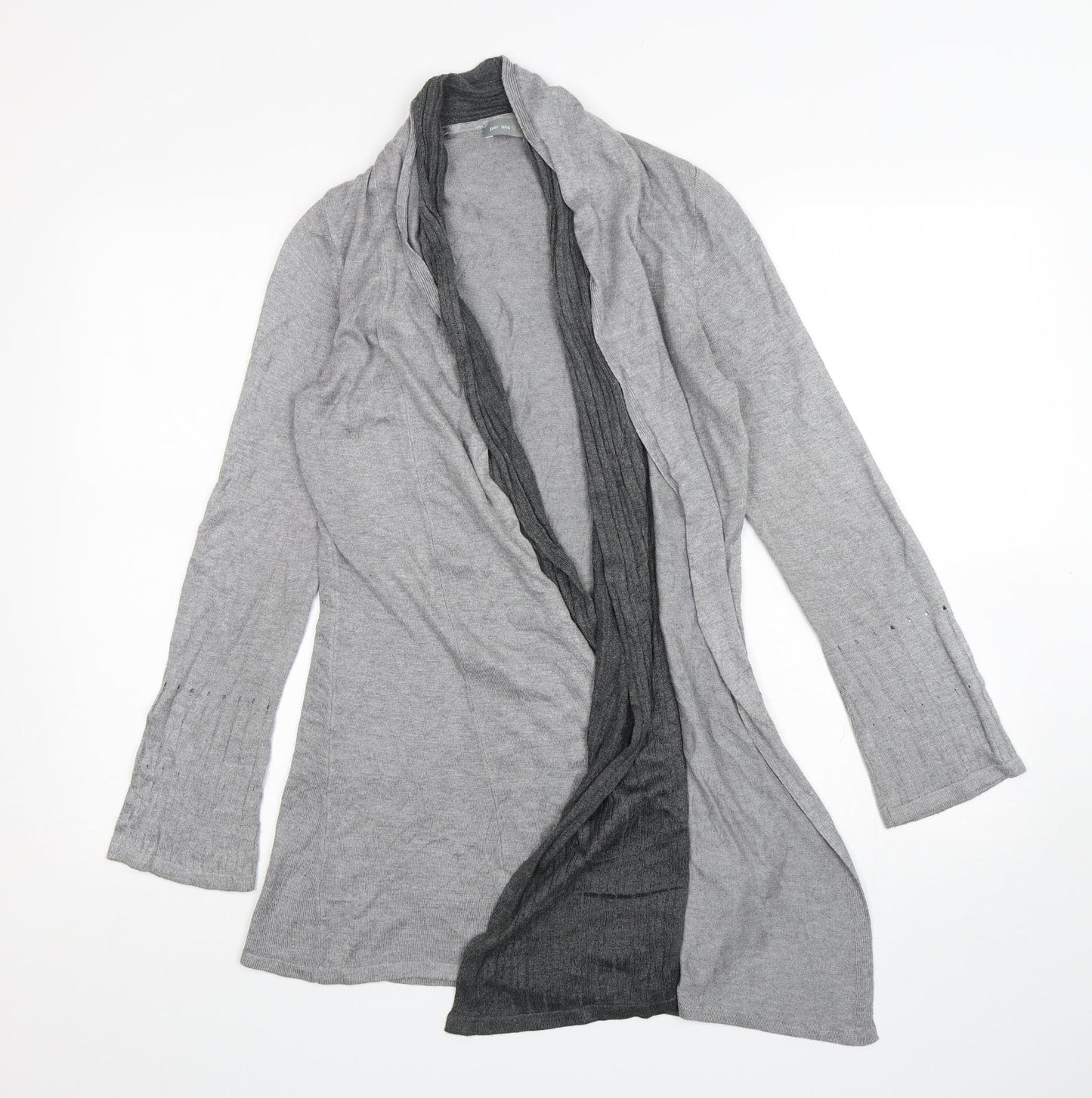 Womens UK Size 8 Per Una Grey Cardigan Jumper