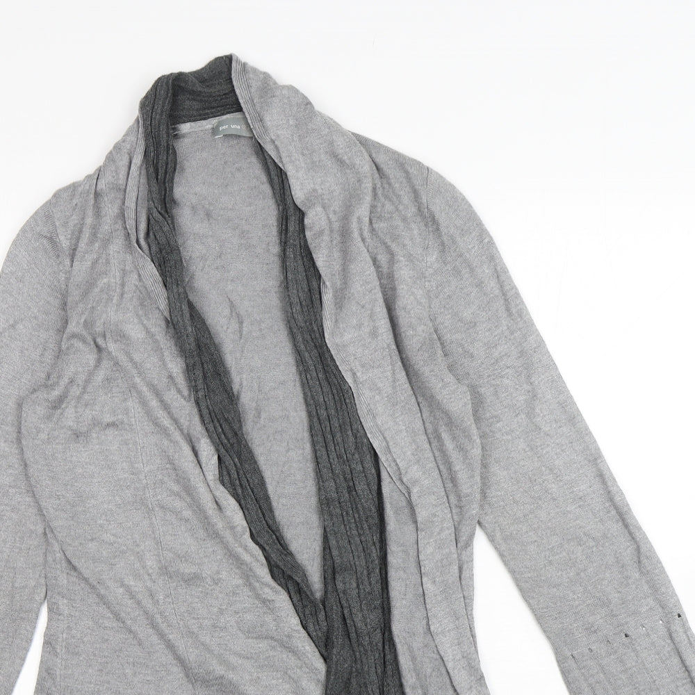 Womens UK Size 8 Per Una Grey Cardigan Jumper