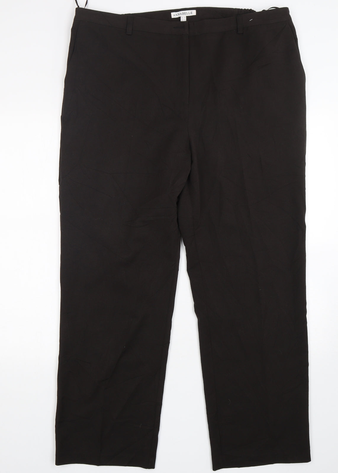 Womens UK Size 18 Annabelle Regular Fit  Brown Trousers