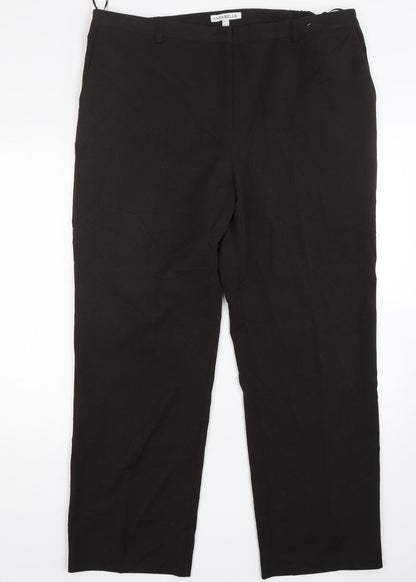 Womens UK Size 18 Annabelle Regular Fit  Brown Trousers