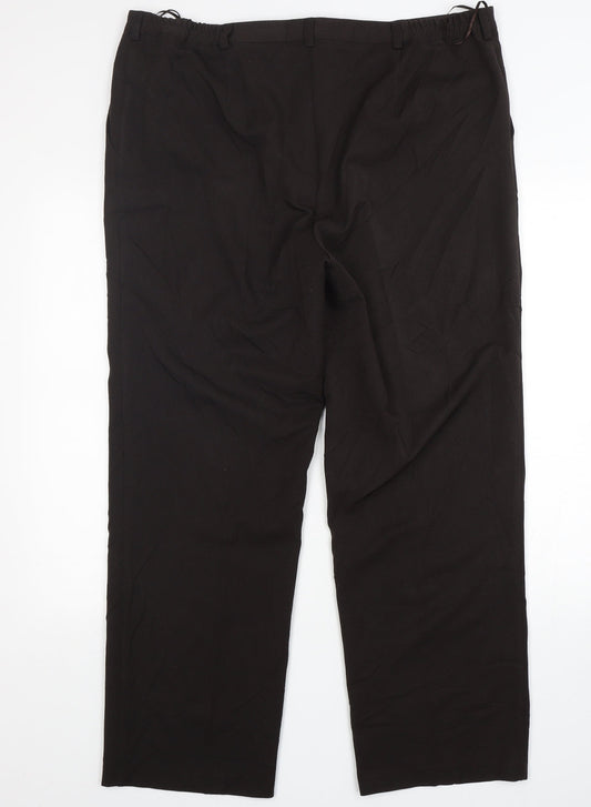 Womens UK Size 18 Annabelle Regular Fit  Brown Trousers