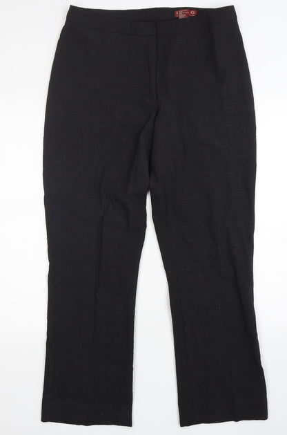 L.O.G.G Womens Grey  Polyester Trousers  Size 16 L30 in Regular Zip