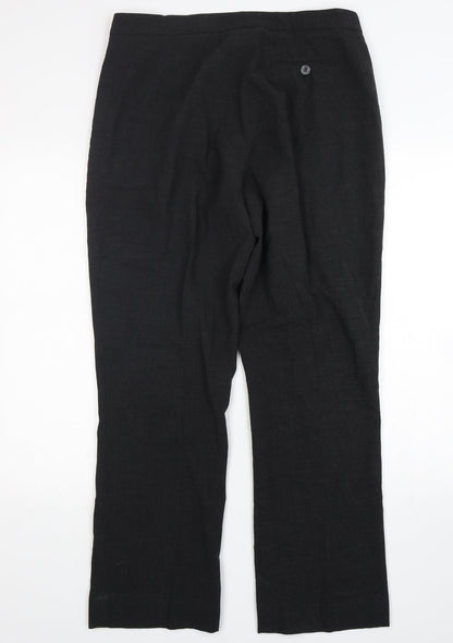 L.O.G.G Womens Grey  Polyester Trousers  Size 16 L30 in Regular Zip