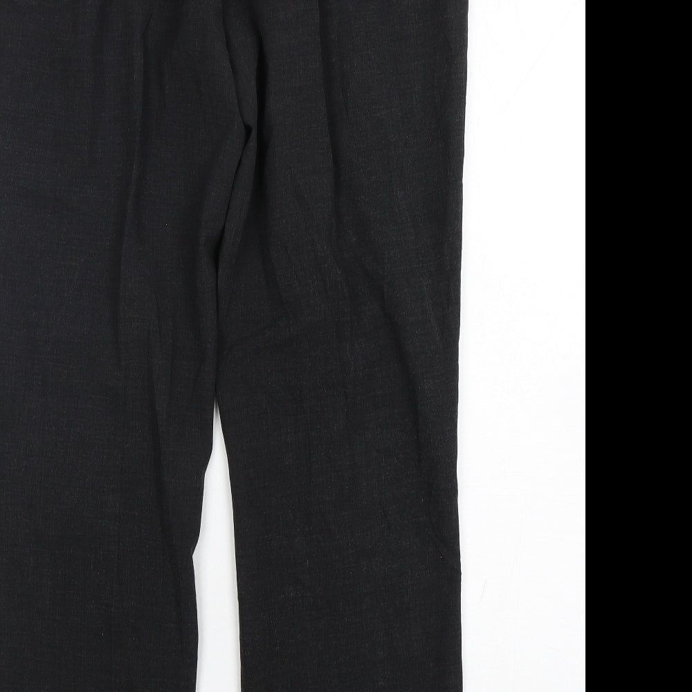 L.O.G.G Womens Grey  Polyester Trousers  Size 16 L30 in Regular Zip