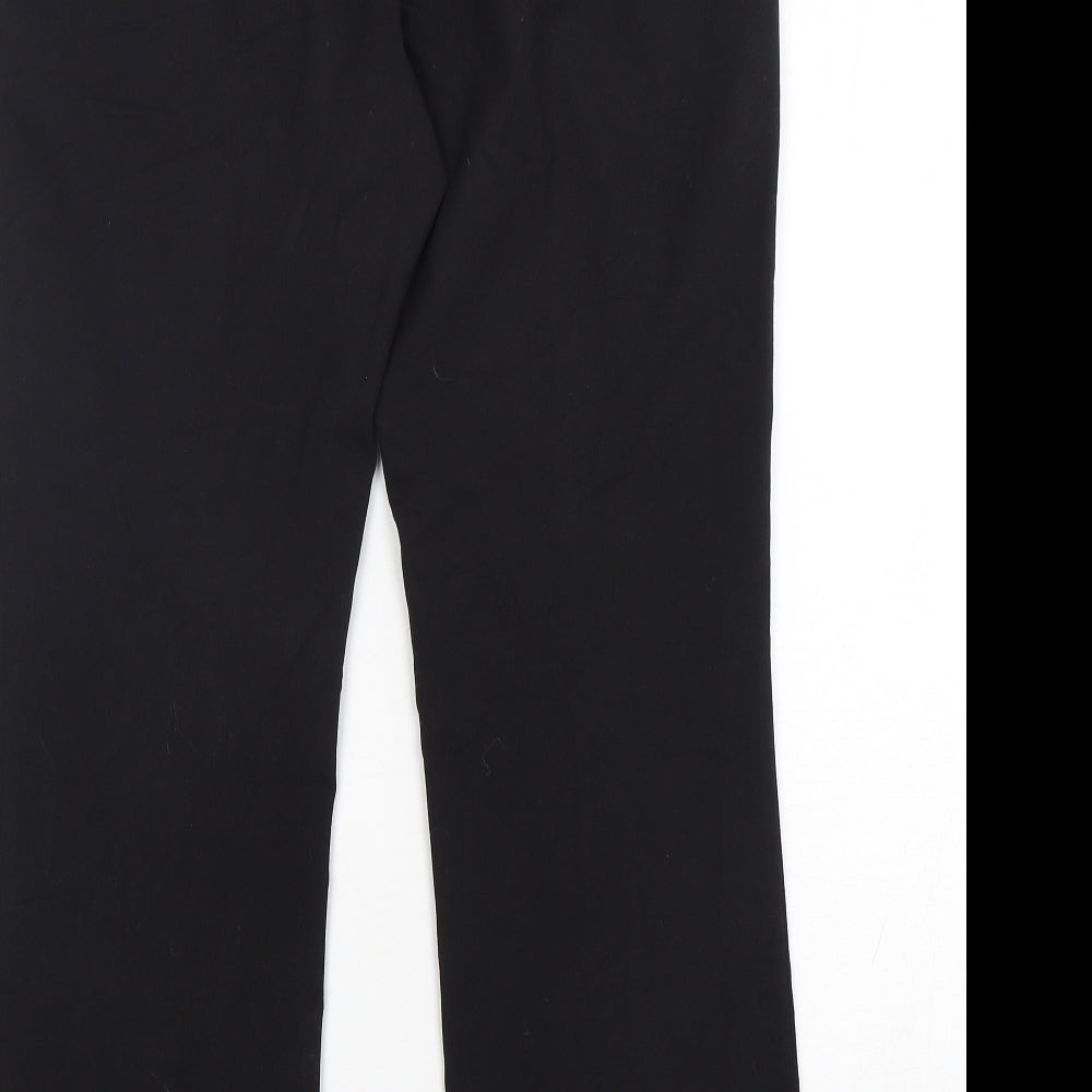 Womens UK Size 10 M&Co Regular Fit  Black Trousers