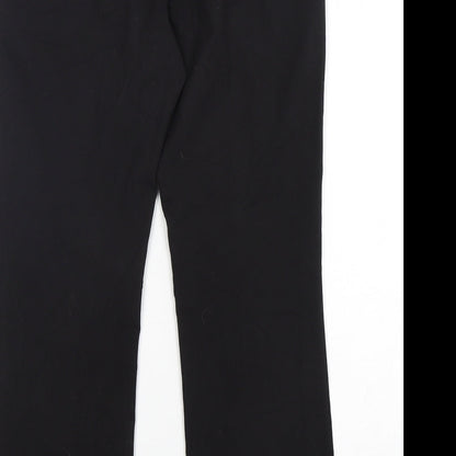 Womens UK Size 10 M&Co Regular Fit  Black Trousers