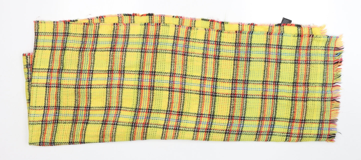 Faith  Womens Multicoloured Plaid Acrylic  Shawl/Wrap