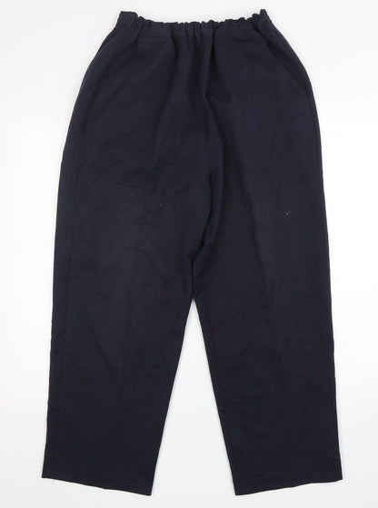 Womens UK Size 34 in Preworn Regular Fit  Blue Trousers