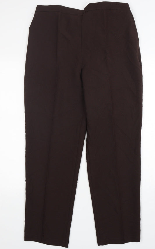 Womens UK Size 18 Emma Collection Regular Fit  Brown Trousers