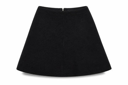 Topshop Womens Black  Polyester Mini Skirt Size 8