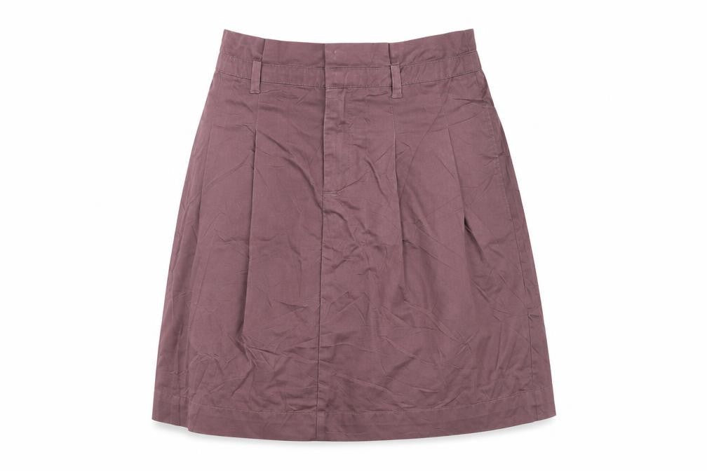 Front view of Zara women’s purple cotton a-line skirt, size S