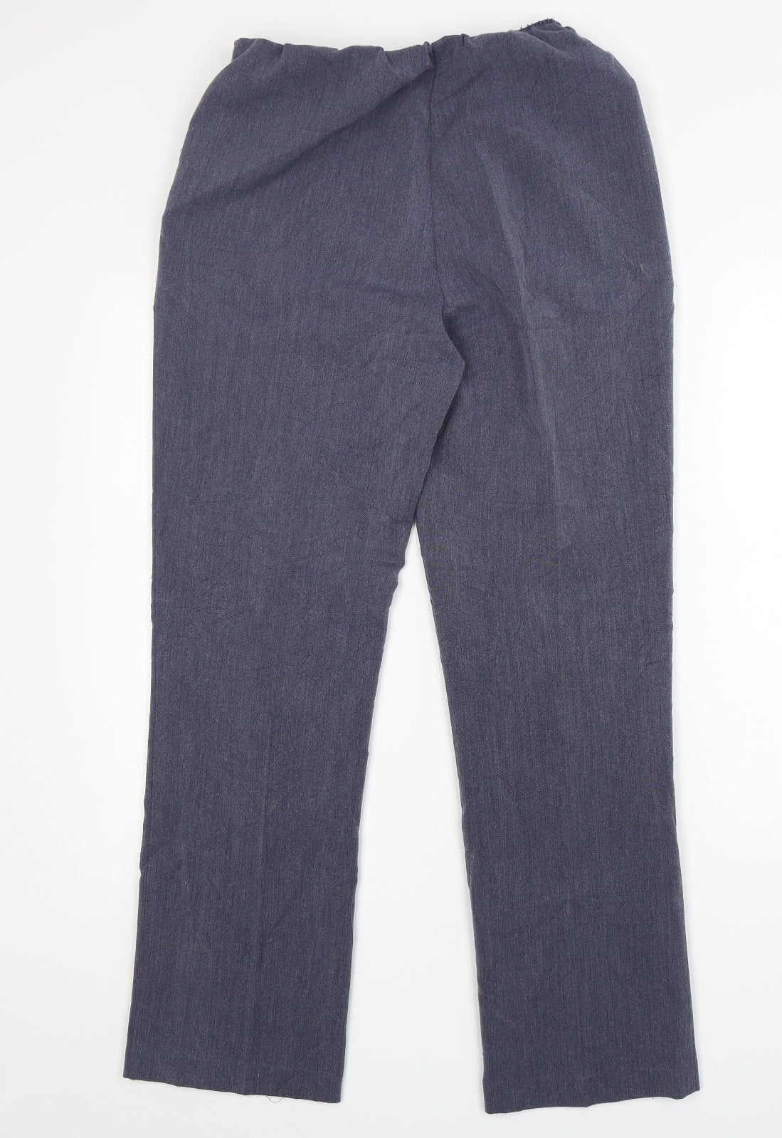 Classic  Womens Blue  Polyester Trousers  Size 10 L30 in Regular