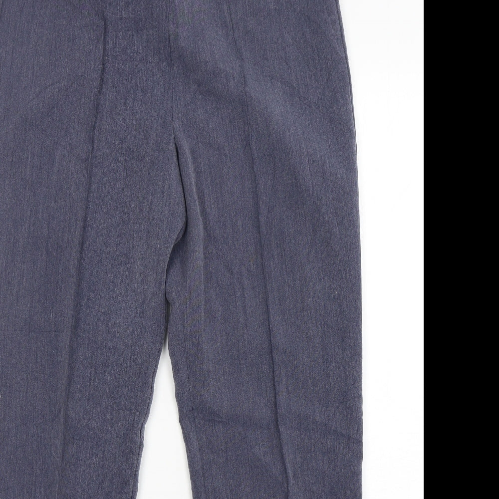 Classic  Womens Blue  Polyester Trousers  Size 10 L30 in Regular